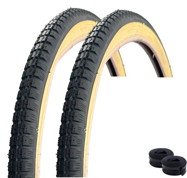 VEE Rubber V015 14" Fahrradreifen Schwarz/Gumwall 44-288 (14 x 1  3/8 x 1  5/8)