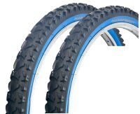 2 x maxxi4you HY-A109 Fahrradreifen Schwarz/Blau 54-507...