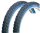 2 x maxxi4you HY-A109 Fahrradreifen Schwarz/Blau 54-507 (24 x 1,95)