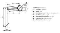 Promax Lenkervorbau 25,4 mm verstellbar 0-50° 85/180mm/105/180mm in Mattschwarz/Silber