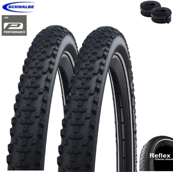Schwalbe SMART SAM PLUS Performance E-25 Fahrradreifen DD GreenGuard Schwarz/Reflex 42-622 (28 x 1.60")