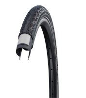 Schwalbe Delta Cruiser Plus PunctureGuard E-25 Fahrradreifen Schwarz/Reflex 37-540 (24 x 1 3/8")