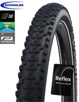 Schwalbe SMART SAM PLUS Performance E-50 Fahrradreifen DD GreenGuard Schwarz/Reflex 57-622 (29 x 2.25")