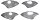Hesling MS ELEGANCE 28 Combiclip Plastic Fahrrad Mantelschoner - Grau