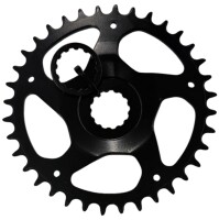 Samox PD-DM-Gen3 Kettenblatt 34-44 Zähne Stahl in Schwarz