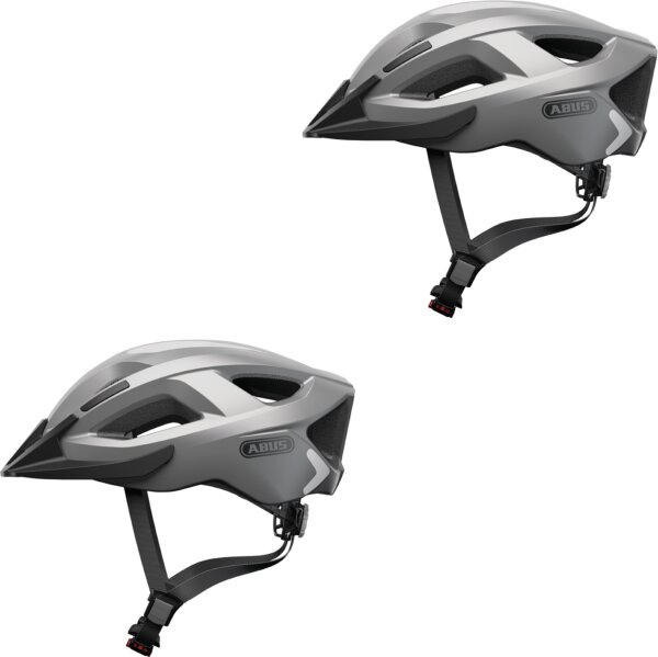 Abus Aduro 2.0 Fahrradhelm Silber Größe M-L