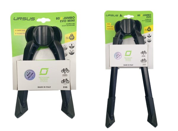 Fahrrad Doppelständer Ursus "Jumbo Evo" Mini/XL - Schwarz