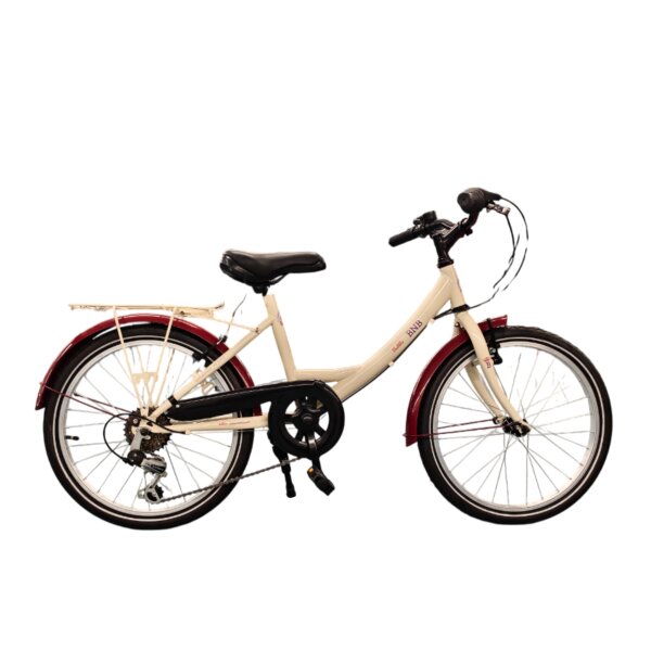 BNB - Kinderfahrrad - 20" - RH 22cm - Beige/Weinrot