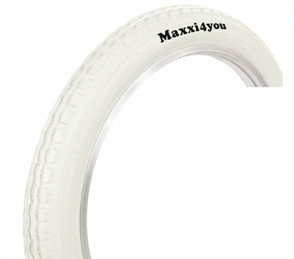 Maxxi4you Fahrradreifen HY-145 in Weiß 47-355 (18" x 1.75)