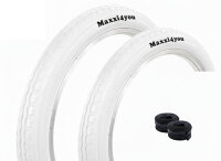 Maxxi4you Fahrradreifen HY-145 in Weiß 47-355 (18" x 1.75)