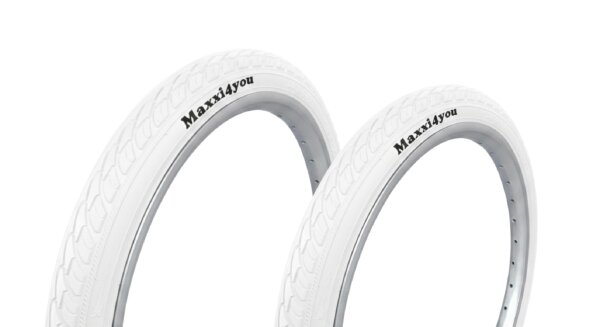 Maxxi4you Fahrradreifen HY-159 in Weiß 47-406 (20 x 1.75)