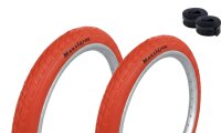 Maxxi4you Fahrradreifen HY-159 in Rot 47-406 (20 x 1.75)