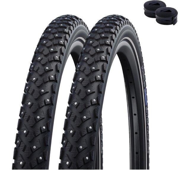 Schwalbe Marathon Winter Plus Fahrradreifen Schwarz/Reflex 55-406 (20 x 2.15)
