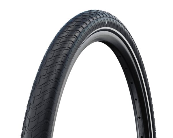 Schwalbe Fahrradreifen Motion Big Apple RaceGuard ADDIX Green E-25 Schwarz-Reflex 50-355 (18 x 2.00)