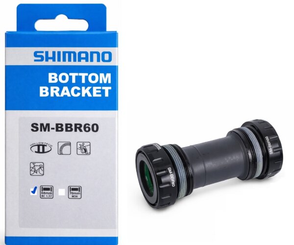 SHIMANO SM-BBR60 Innenlager BSA 68 mm für HOLLOWTECH II