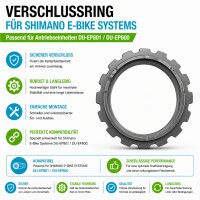 Verschlussring für SHIMANO E-BIKE SYSTEMS DU-EP801 / DU-EP600, passend für Kettenblatteinheit