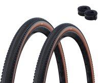 Schwalbe G-One Comp Fahrradreifen Active K-Guard Green Compound E-25 Schwarz/Bronze 40-622 (28 x 1.50")