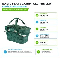 Basil Gepäckträgerkorb FLAIR CARRY ALL MIK 2.0