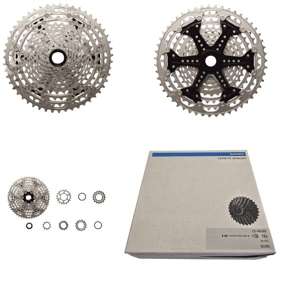 Shimano DEORE CS-M6200-12 Kassette HYPERGLIDE+ 12-fach 10-51 Zähne Micro Spline