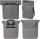 Basil City Fahrradshopper MIK Hooks 14-16 Liter Grau meliert / Schwarz meliert