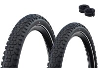 Faltreifen Schwalbe Hybrid Johnny Watts Double Defense RaceGuard Radial TLR ADDIX Green E-50 Schwarz-Reflex 65-622 (29 x 2.60")