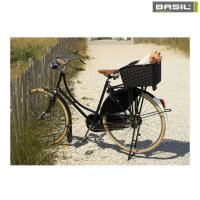 Basil Weave WP Fahrradkorb Gepäckträgerkorb hinten Kunststoff Schwarz