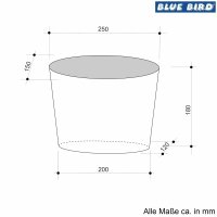 Blue Bird Lenkerkorb Kinder Fahrradkorb Fahrrad Korb zum Einhängen