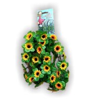 04 Fahrradgirlande Blumengirlande 120 cm Sonnenblume Gelb