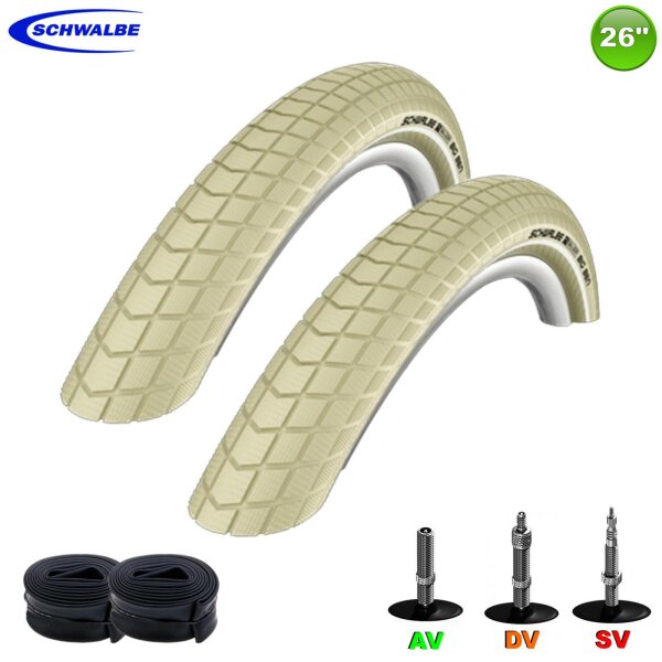 Schwalbe Big Ben K-Guard Fahrradreifen Reflex Creme 55-559 (26 x 2,15)