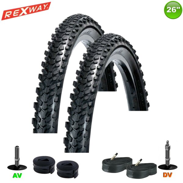 Rexway® Rough Rider Fahrradreifen mit Reflex Fahrradmantel 54-559 ( 26 x 2,125 )