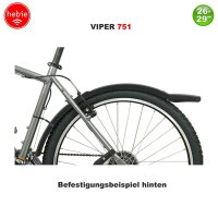 Hebie Viper 751 und Viper XF 726F Fahrrad Schutzblech-Set - 26" bis 29"