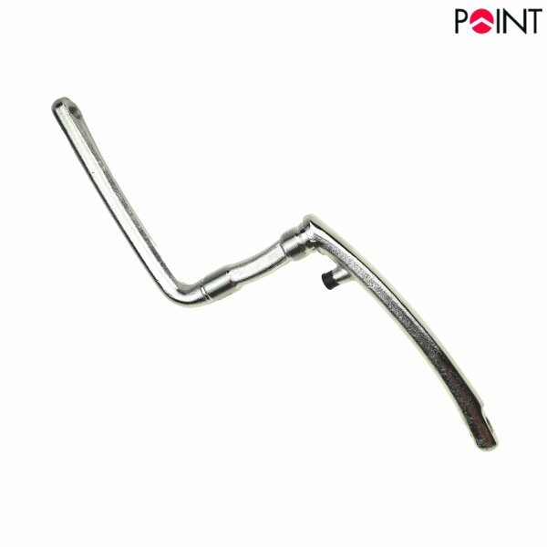 Point DS170 Fahrrad BMX - Tretkurbel 170 mm Stahl Fahrrad-Kurbel Silber