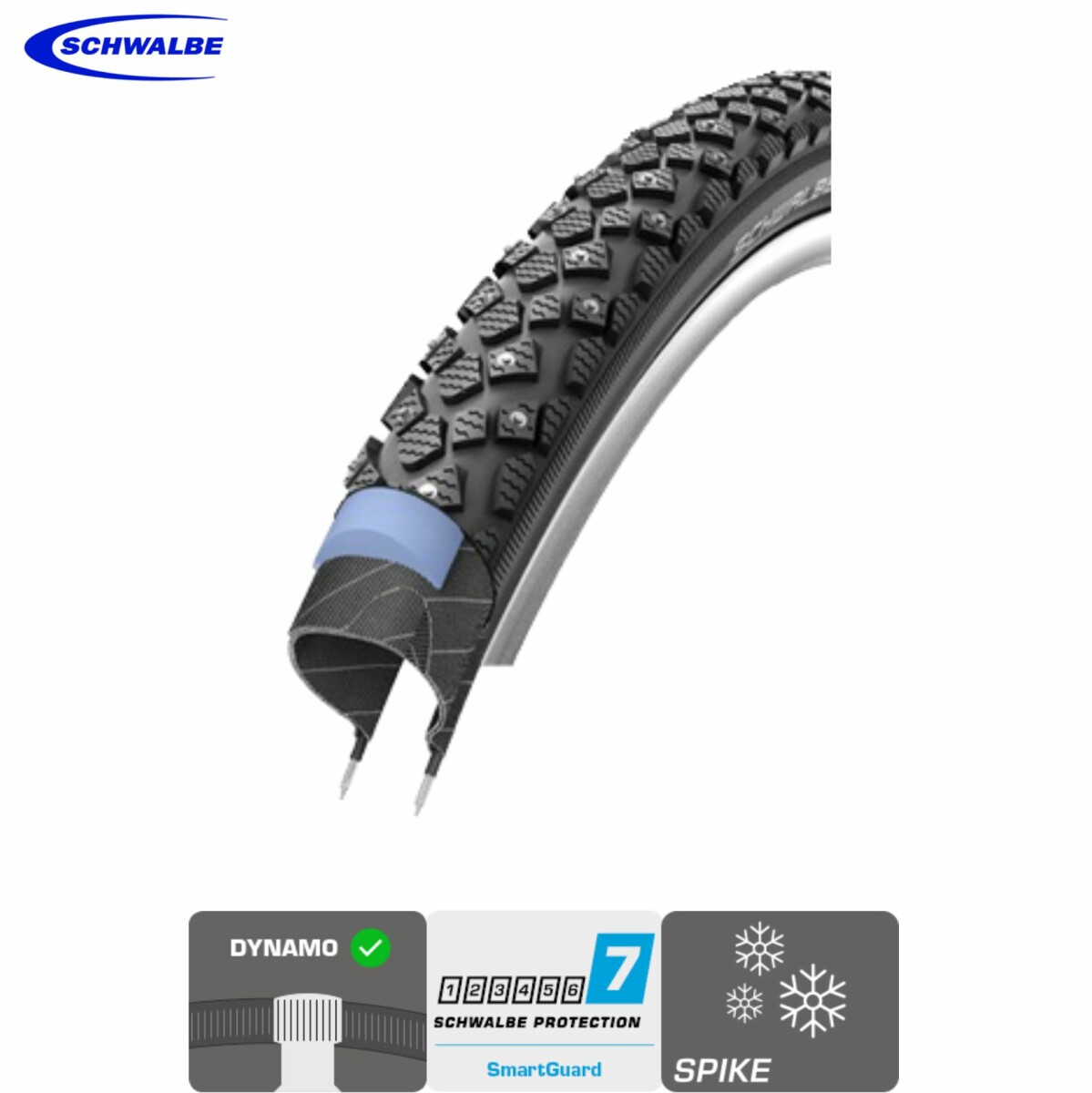 Sport Schwalbe Reifen Winter 26 X 1 75 100 Spikes Reifen Escxtra Com