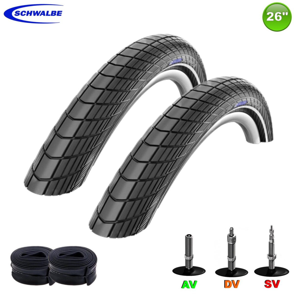 Schwalbe Magic Mary Fahrradreifen 26x2.35 (60-559) – BikePark Version, Inkl. 3 Reifenheber | Downhill, Enduro