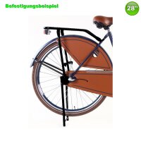 Fahrrad Gepäckträger mit Ständer Hollandrad/Nostalgie Farbe Schwarz 28"