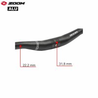 Zoom Fahrradlenker MTB Lenker Alu schwarz 62,5 cm...