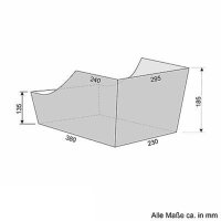 Fahrrad Hinterradkorb  XL Gepäckträgerkorb Schultaschenkorb Korb