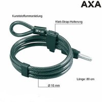AXA Stahlkabel Plug in Cable Kabel für Fahrradringschloss 80 cm/Ø 15 mm