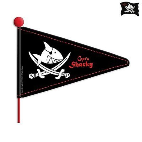 Capt`n Sharky Sicherheitswimpel Kinderfahrrad Sicherheits-Fahne Wimpel