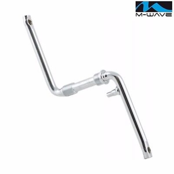 M-Wave JH152 BMX Tretkurbel 155 mm Stahl Silber verchromt