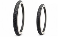 2 x Kenda K-133 26" Fahrradreifen Fahrradmantel Schwarz/Weiß 37-590 (26 x 1 3/8) + 2 passende Schläuche DV