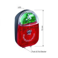 Büchel LED Fahrrad Rücklicht Beetle mit Standlicht Dynamobetrieb