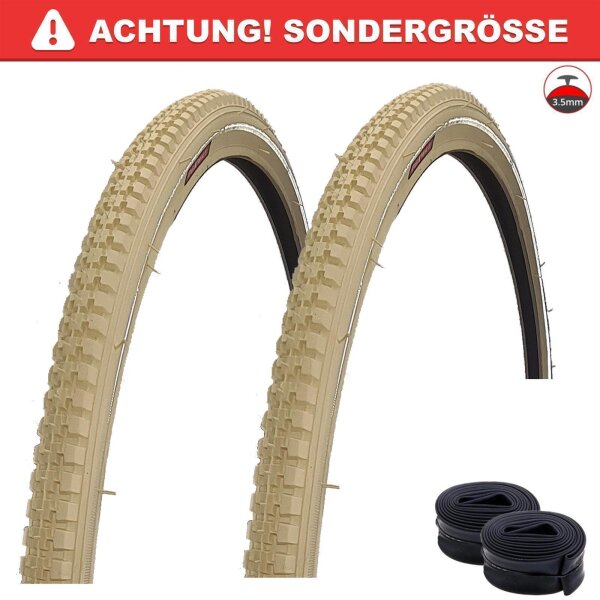 Rexway "Legend" Pannenschutz Fahrradreifen Creme mit Reflex 40-635 (28 x 1 1/2)