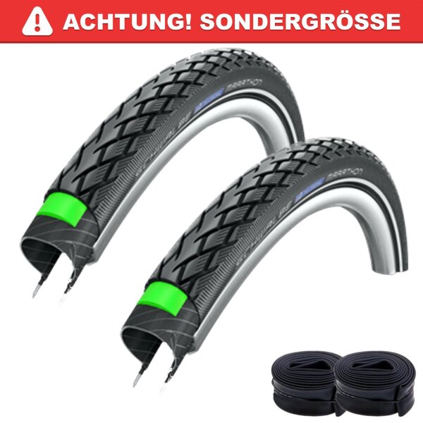 Schwalbe Marathon Eco G-Guard Fahrradreifen Schwarz mit Reflex 40-635 (28 x 1 1/2)