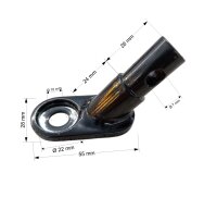 Fahrrad Anhänger Kupplung Adapter Hülse Splint