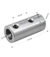 Fahrrad Anhänger Kupplung Adapter Hülse Splint