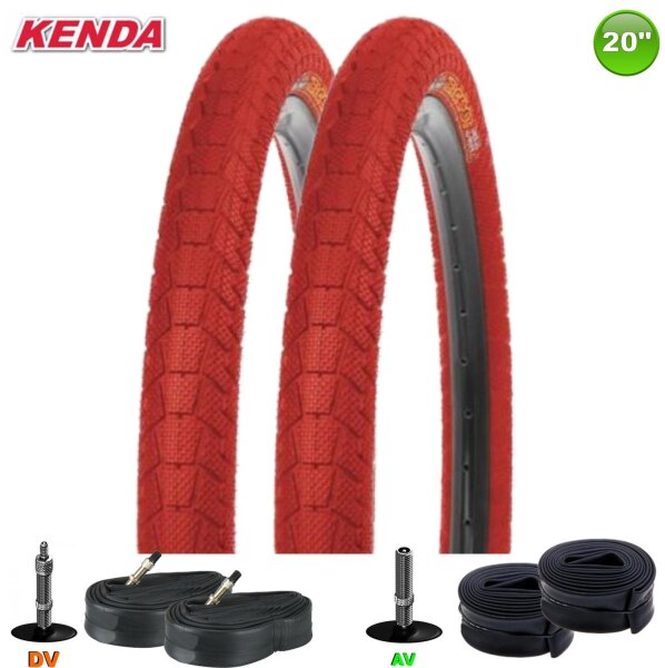 Kenda 20" Krackpot K-907 Fahrradreifen in Rot 50-406 (20 x 1,95)