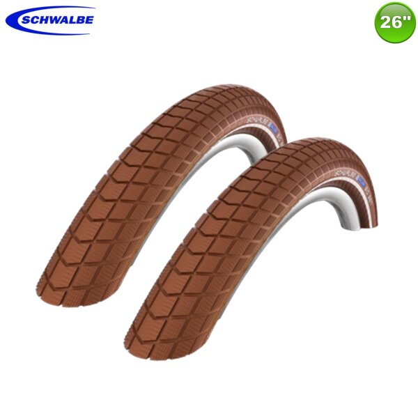 2 x Schwalbe Big Ben Braun Reflex - 55-559 (26 x 2,15)